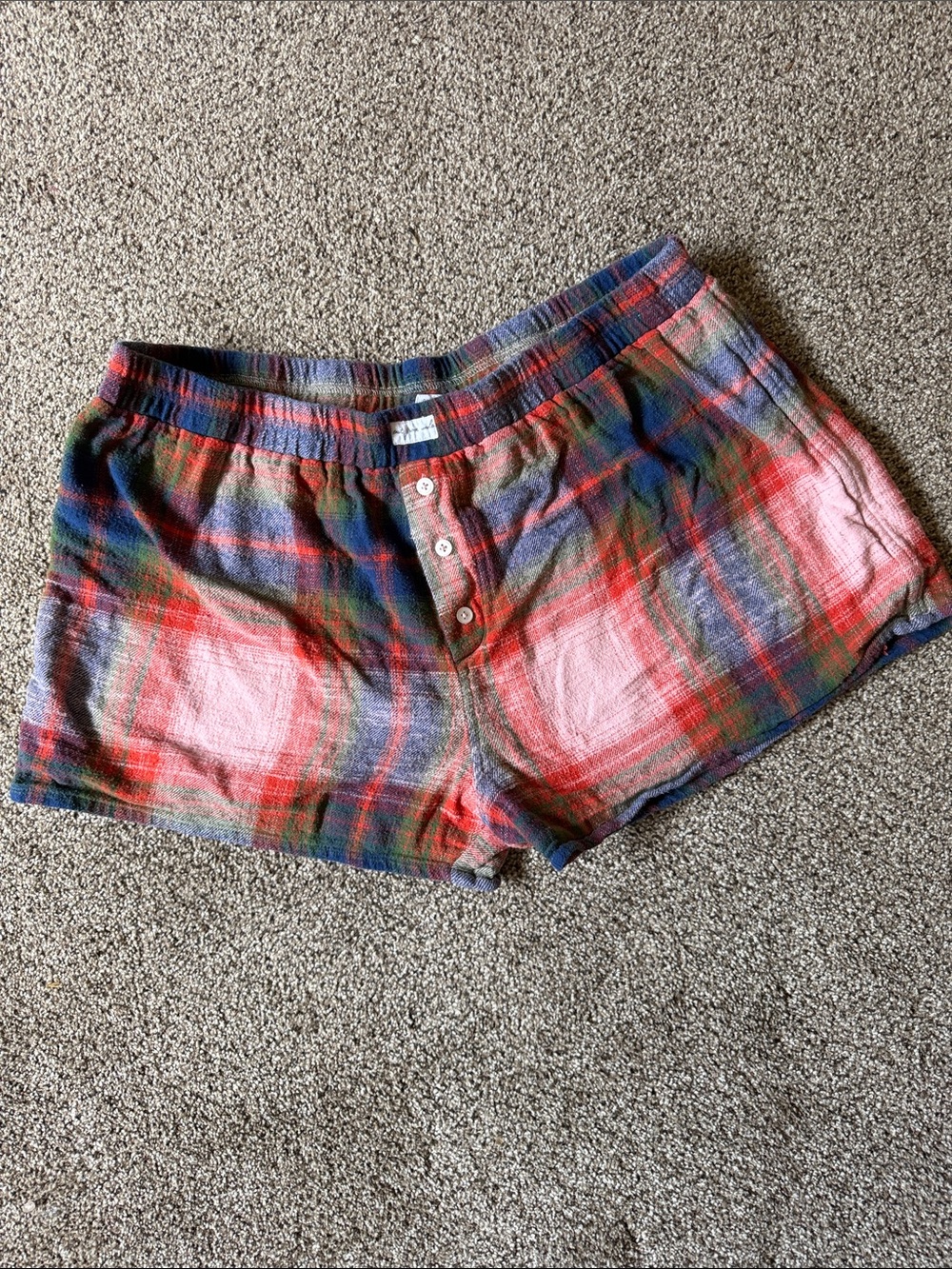 Out From Under Free People Flannel Sleep Short